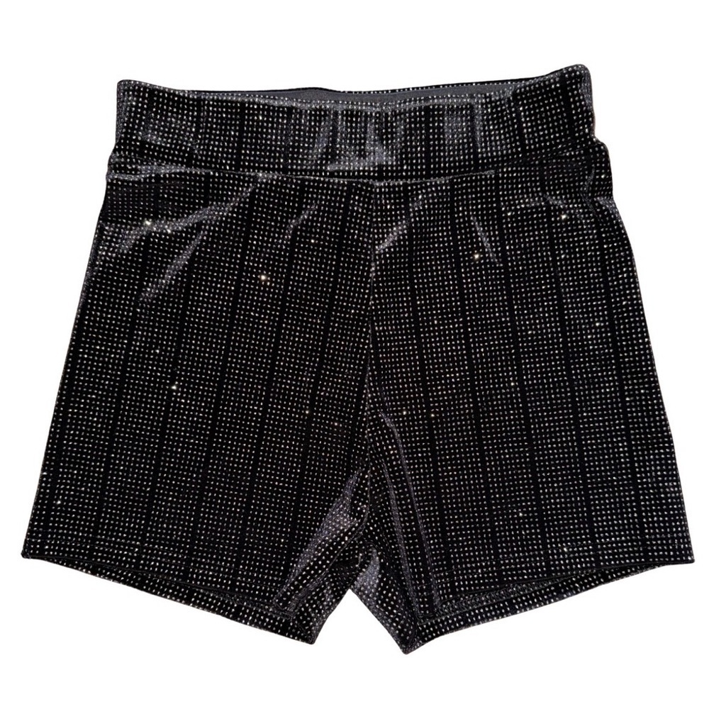 SHEIN Black Sequin Glittery Shorts - Picture 4 of 6